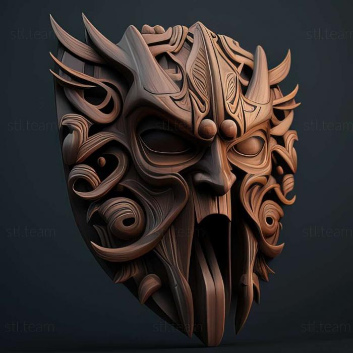 3D model Mask of Fury game (STL)